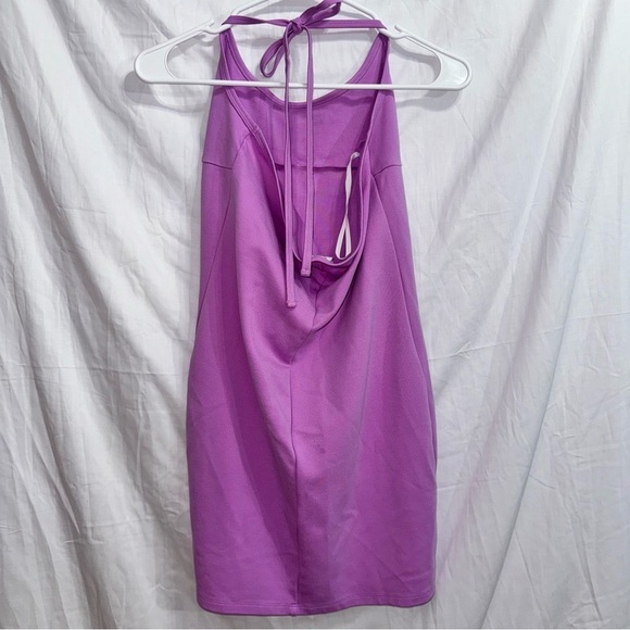 Aritzia Sunday Best Purple Halter Open Back Athletic Mini Dress size medium - Picture 6 of 6
